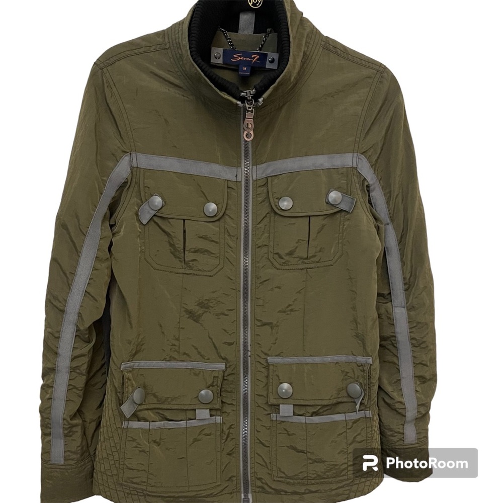 Seven For All Mankind Women's Green Utility Jacket Size Medium